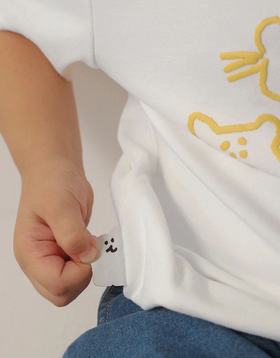 【DINOTAENG】Puff Print T-Shirt (Kids)