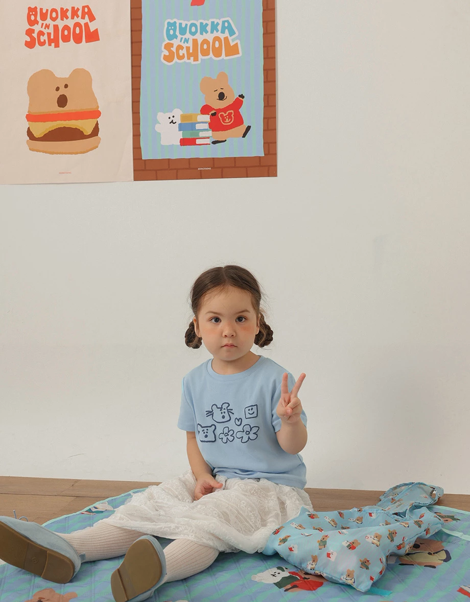 【DINOTAENG】Puff Print T-Shirt (Kids)