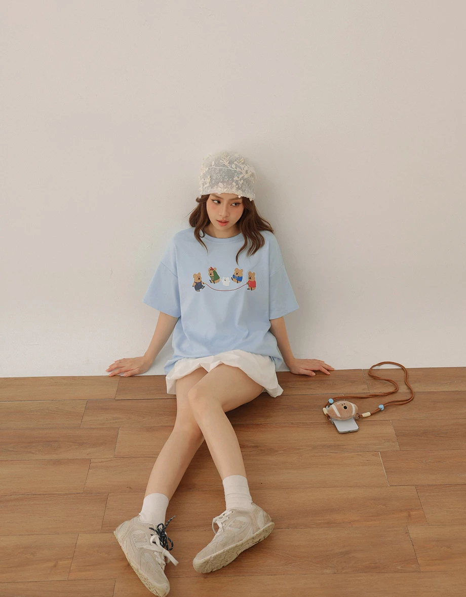 【DINOTAENG】Graphic Oversized T-Shirt 【DINOTAENG】Graphic Oversized T-Shirt