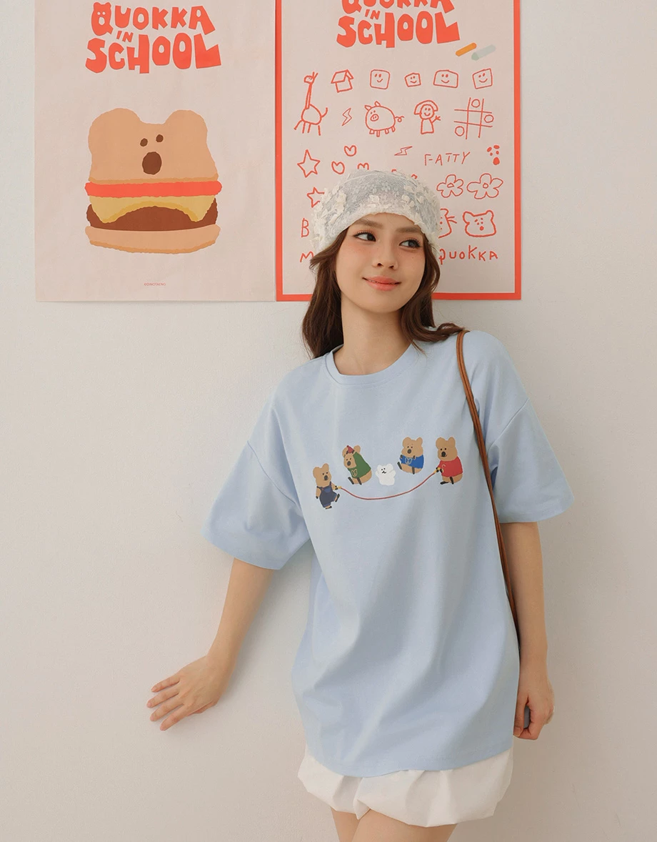 【DINOTAENG】Graphic Oversized T-Shirt