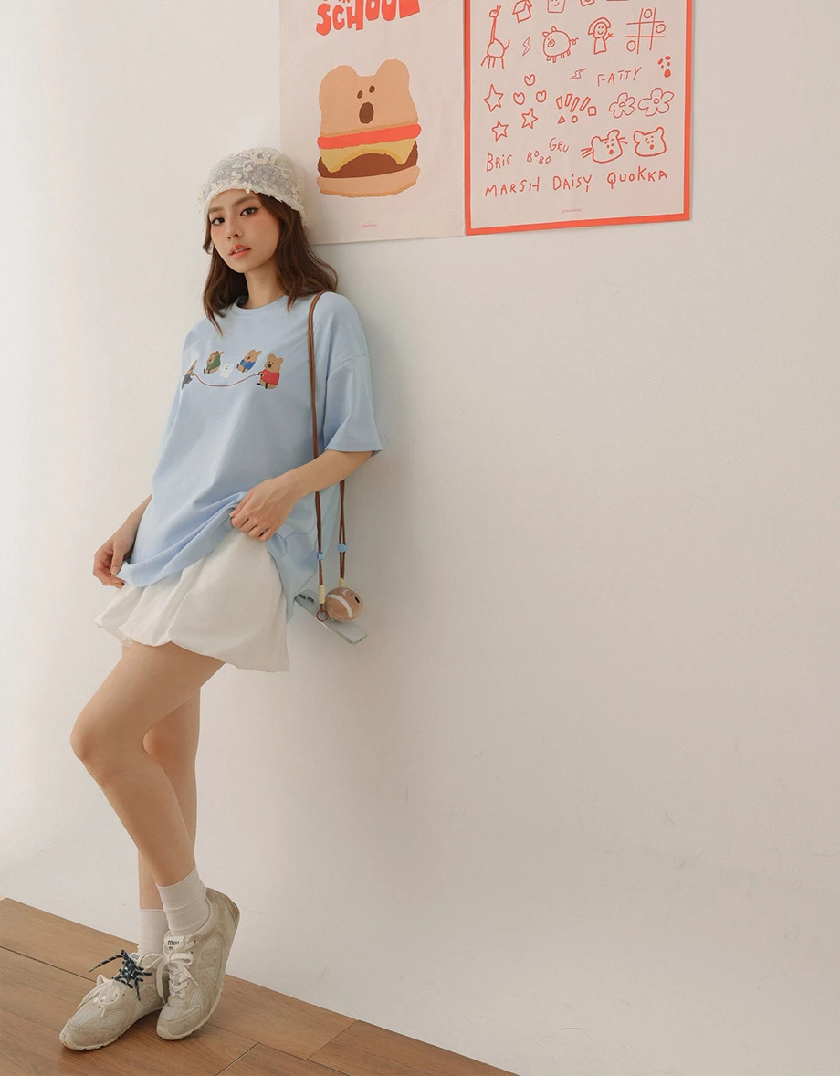 【DINOTAENG】Graphic Oversized T-Shirt