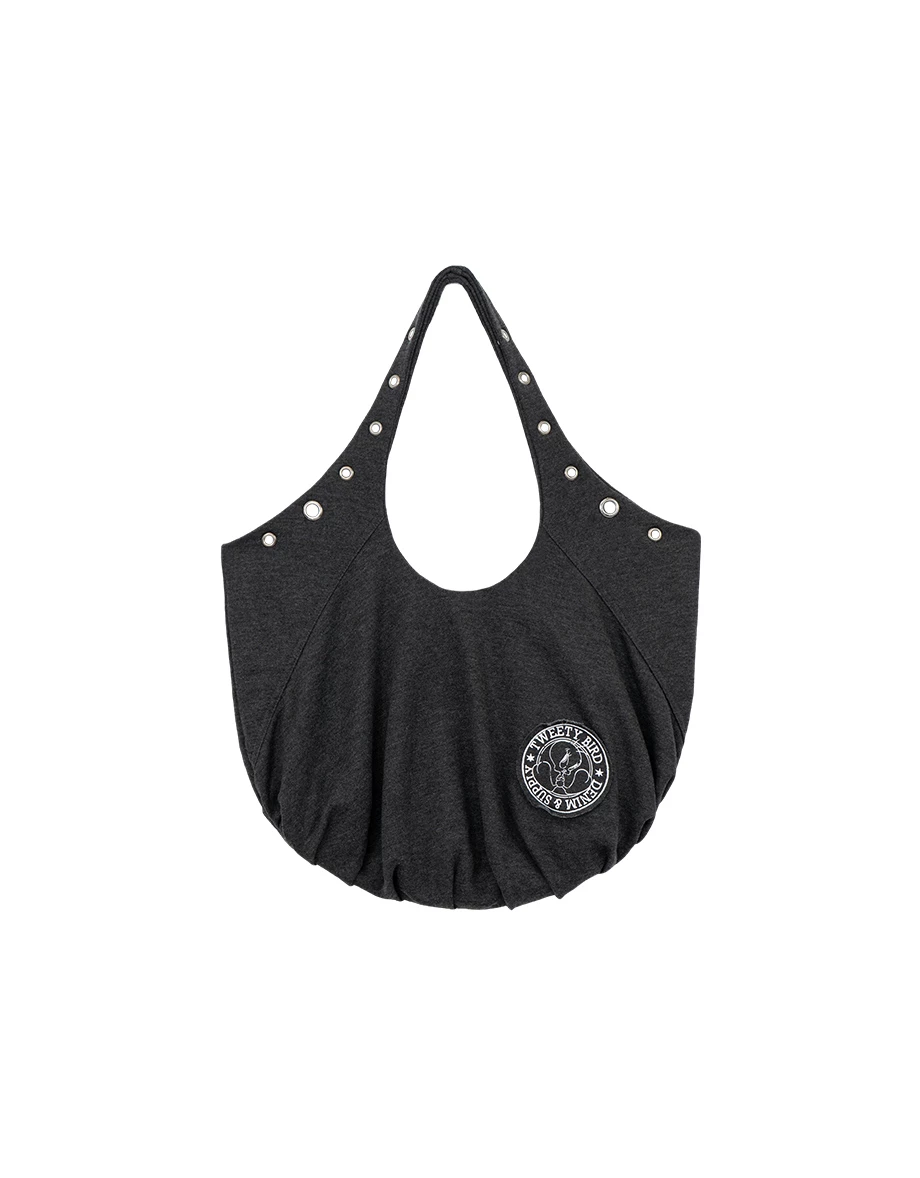 【樂一通】 崔弟款印花金屬扣眼裝飾流浪包