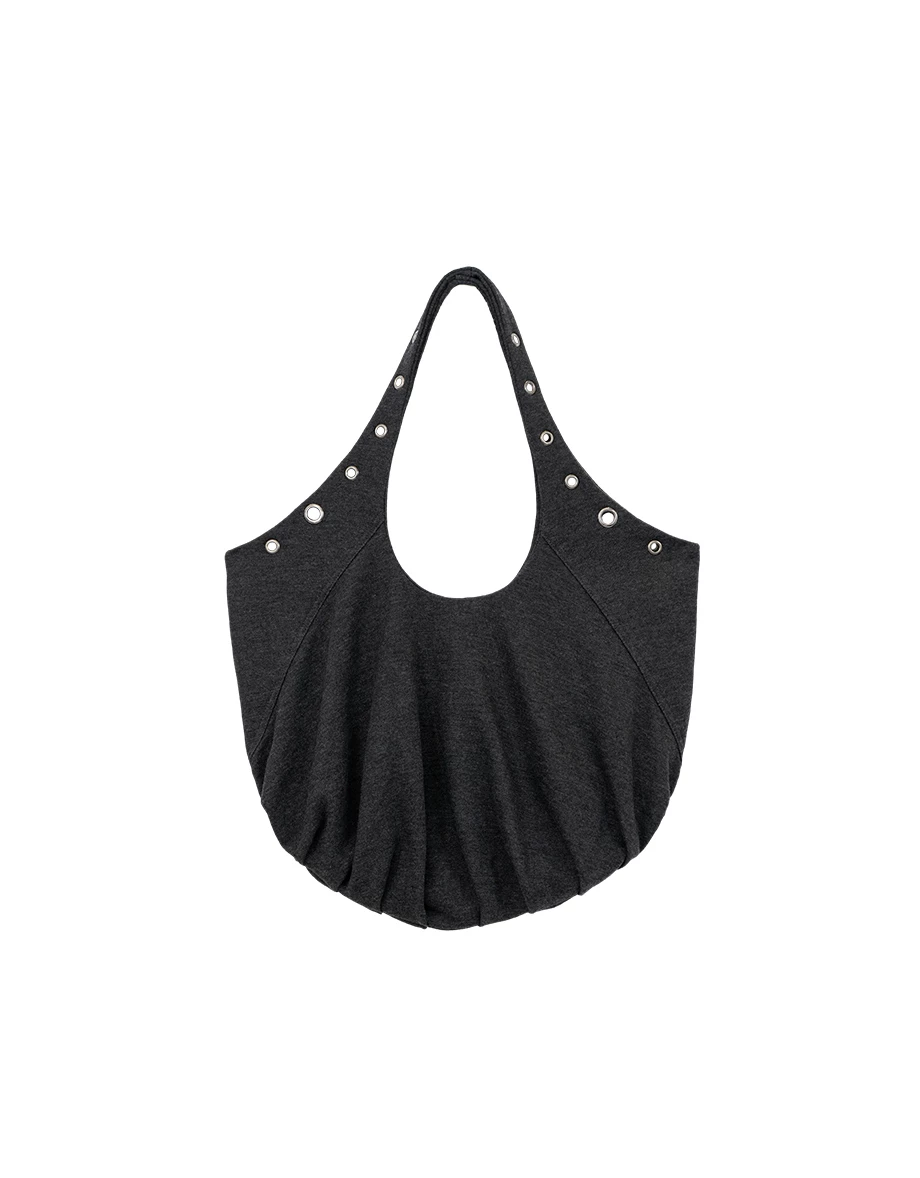 【樂一通】 崔弟款印花金屬扣眼裝飾流浪包