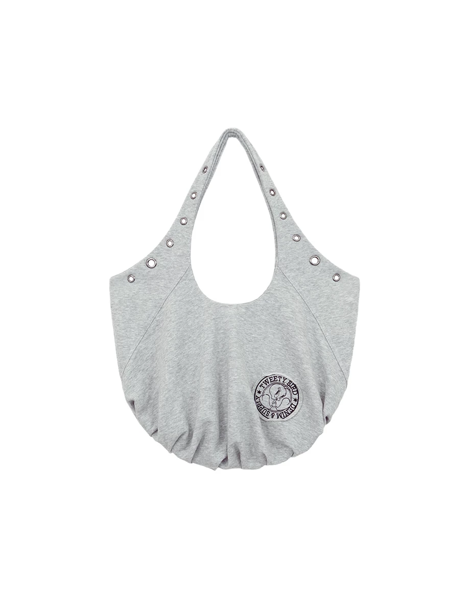 【樂一通】 崔弟款印花金屬扣眼裝飾流浪包