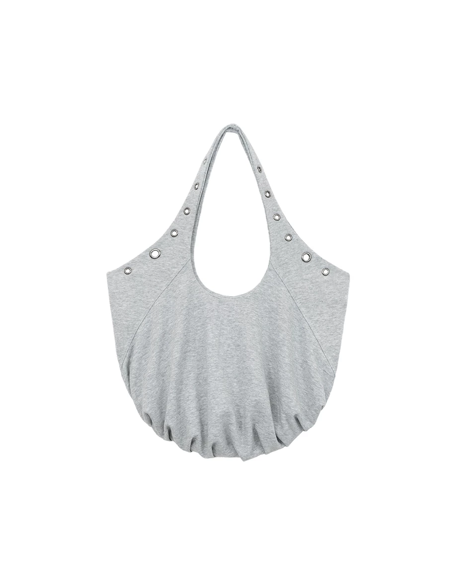 【樂一通】 崔弟款印花金屬扣眼裝飾流浪包