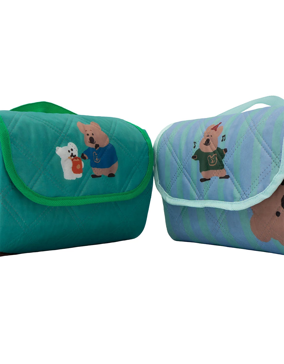【DINOTAENG】Quilted Printed Water-Repellent Portable Picnic Mat