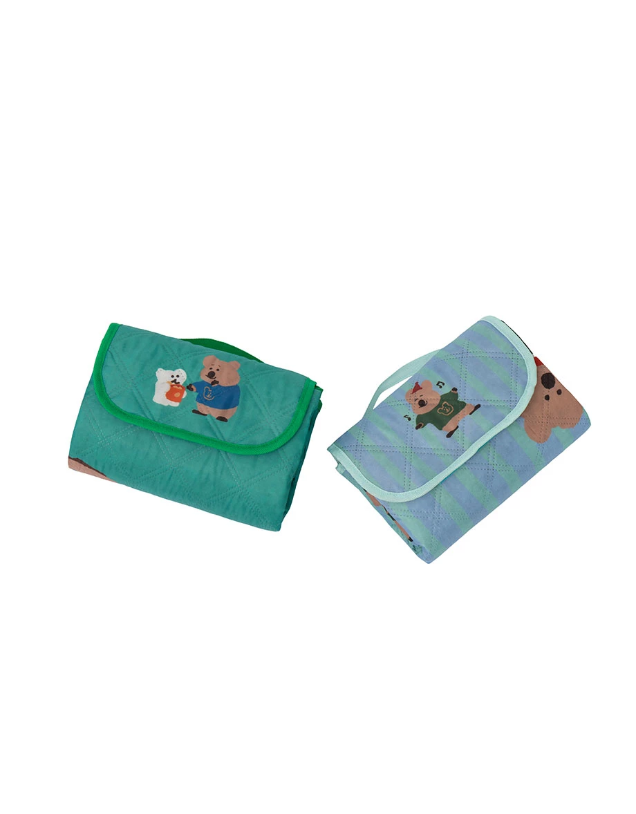 【DINOTAENG】Quilted Printed Water-Repellent Portable Picnic Mat 【DINOTAENG】Quilted Printed Water-Repellent Portable Picnic Mat