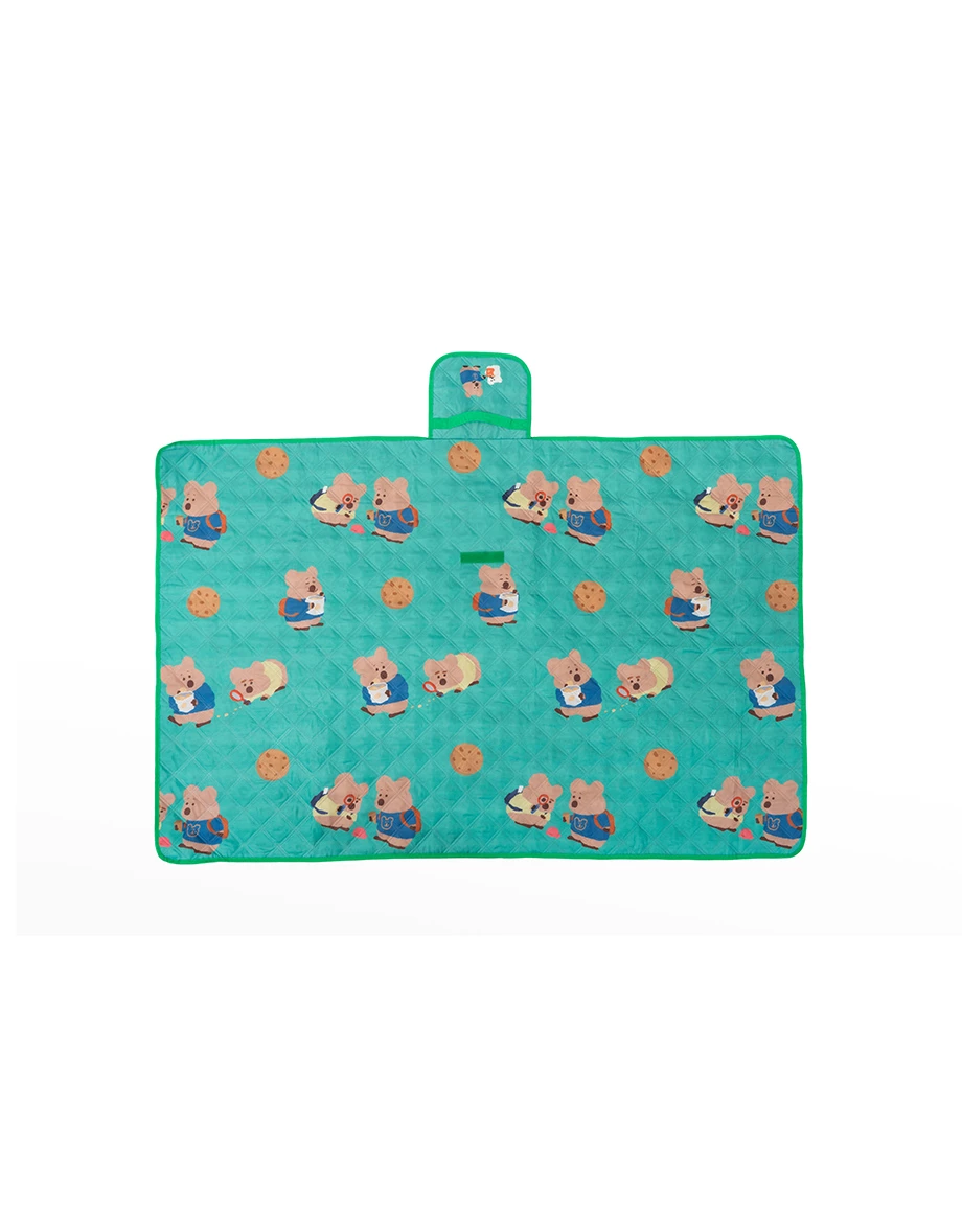 【DINOTAENG】Quilted Printed Water-Repellent Portable Picnic Mat 【DINOTAENG】Quilted Printed Water-Repellent Portable Picnic Mat