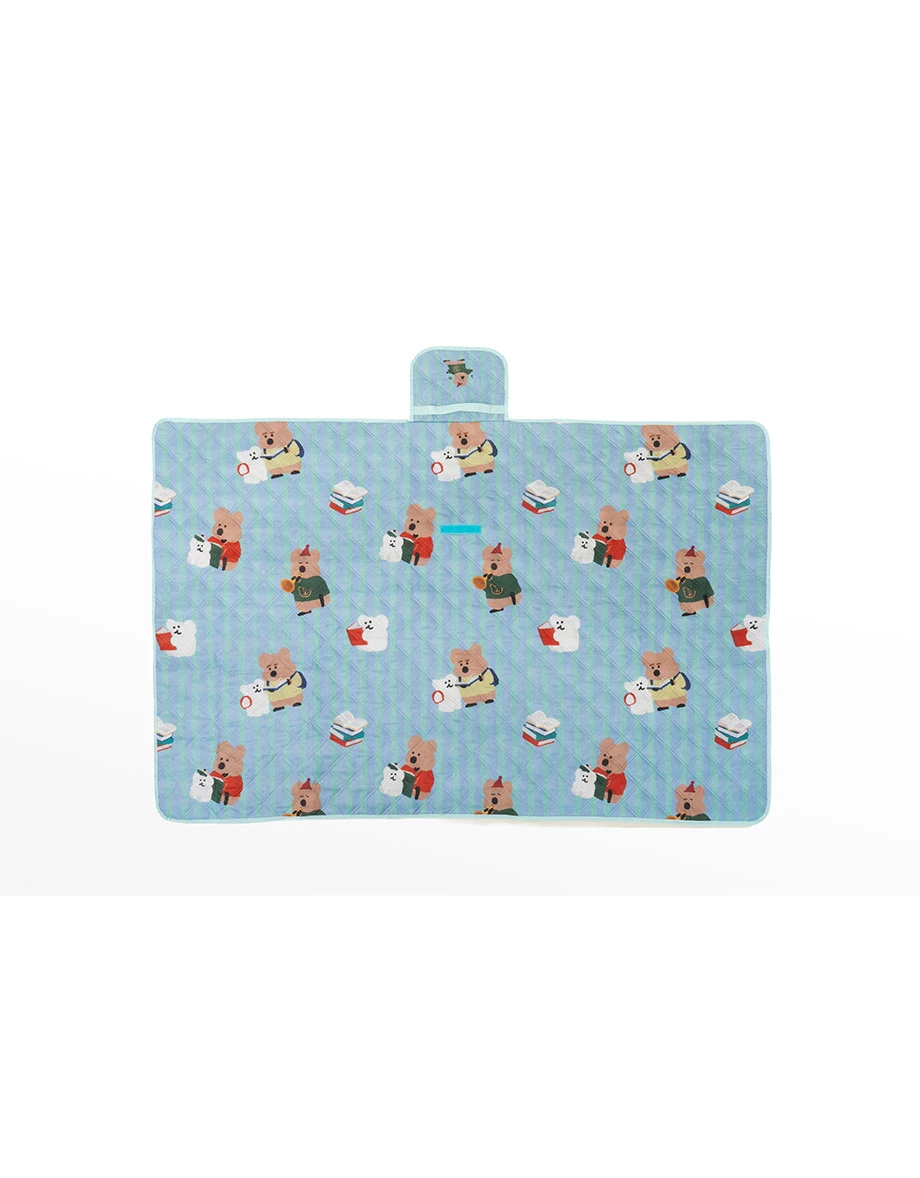 【DINOTAENG】Quilted Printed Water-Repellent Portable Picnic Mat