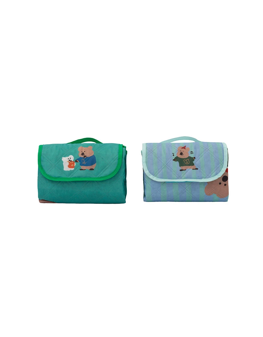 【DINOTAENG】Quilted Printed Water-Repellent Portable Picnic Mat 【DINOTAENG】Quilted Printed Water-Repellent Portable Picnic Mat
