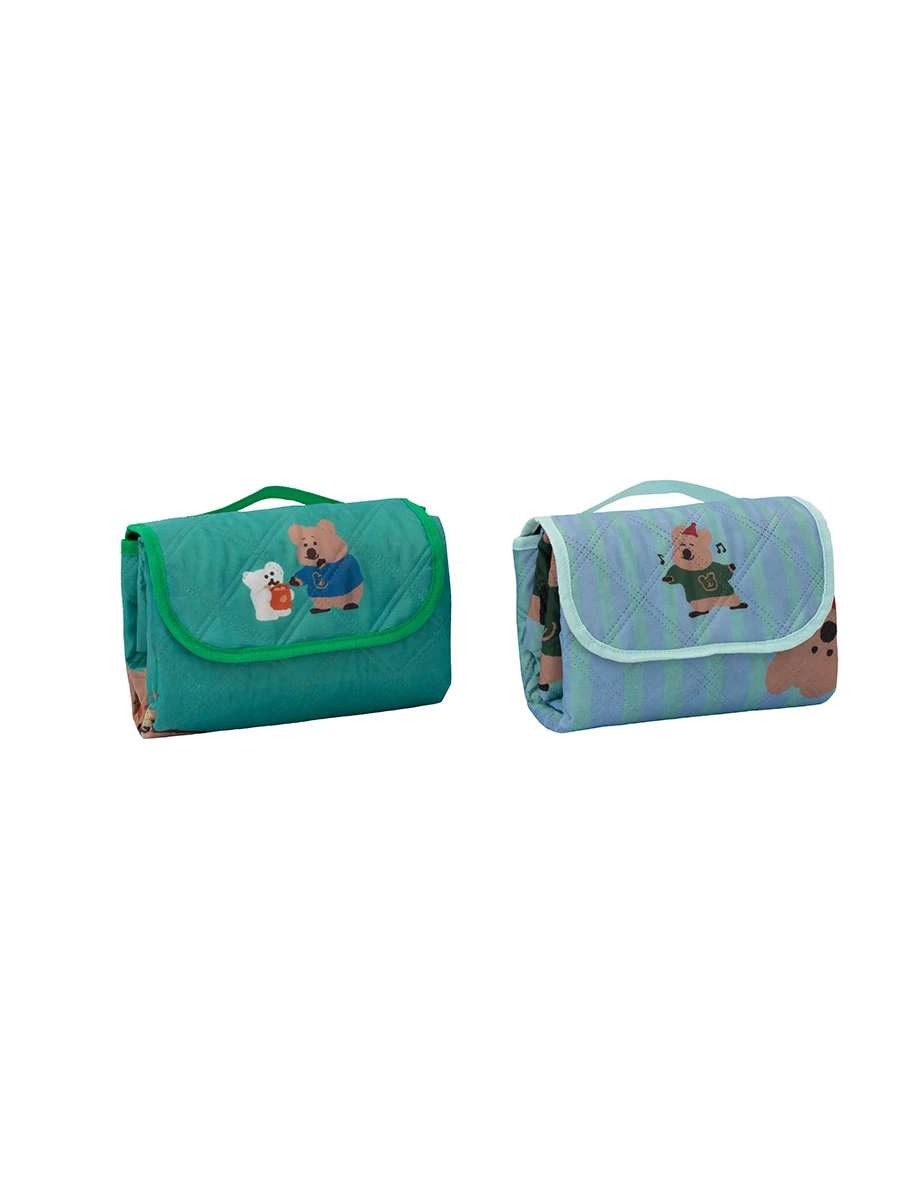 【DINOTAENG】Quilted Printed Water-Repellent Portable Picnic Mat 【DINOTAENG】Quilted Printed Water-Repellent Portable Picnic Mat