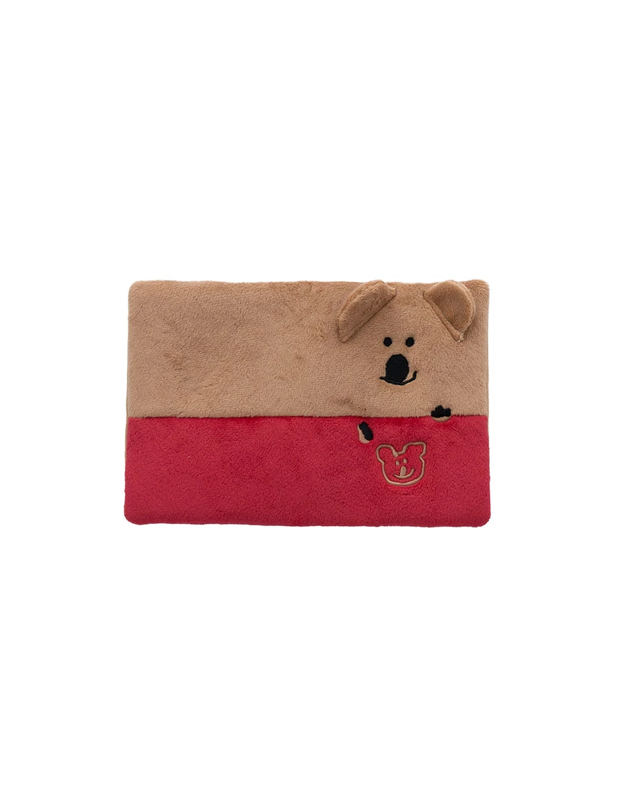 【DINOTAENG】Plush Embroidered Passport Cover