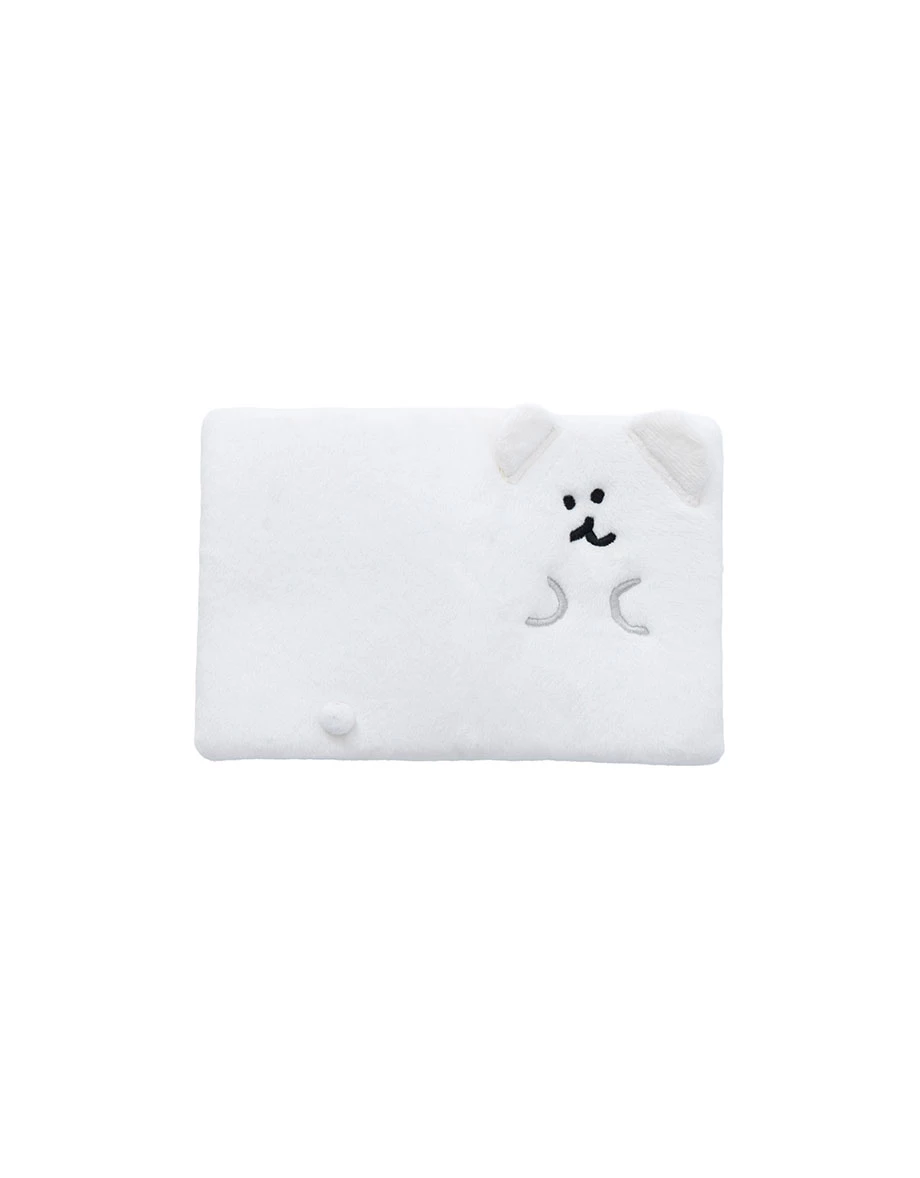 【DINOTAENG】Plush Embroidered Passport Cover