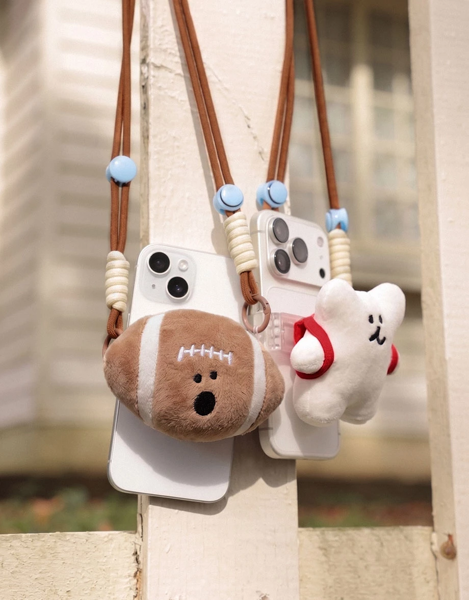 【DINOTAENG】Plush Charm Lanyard Strap 【DINOTAENG】Plush Charm Lanyard Strap