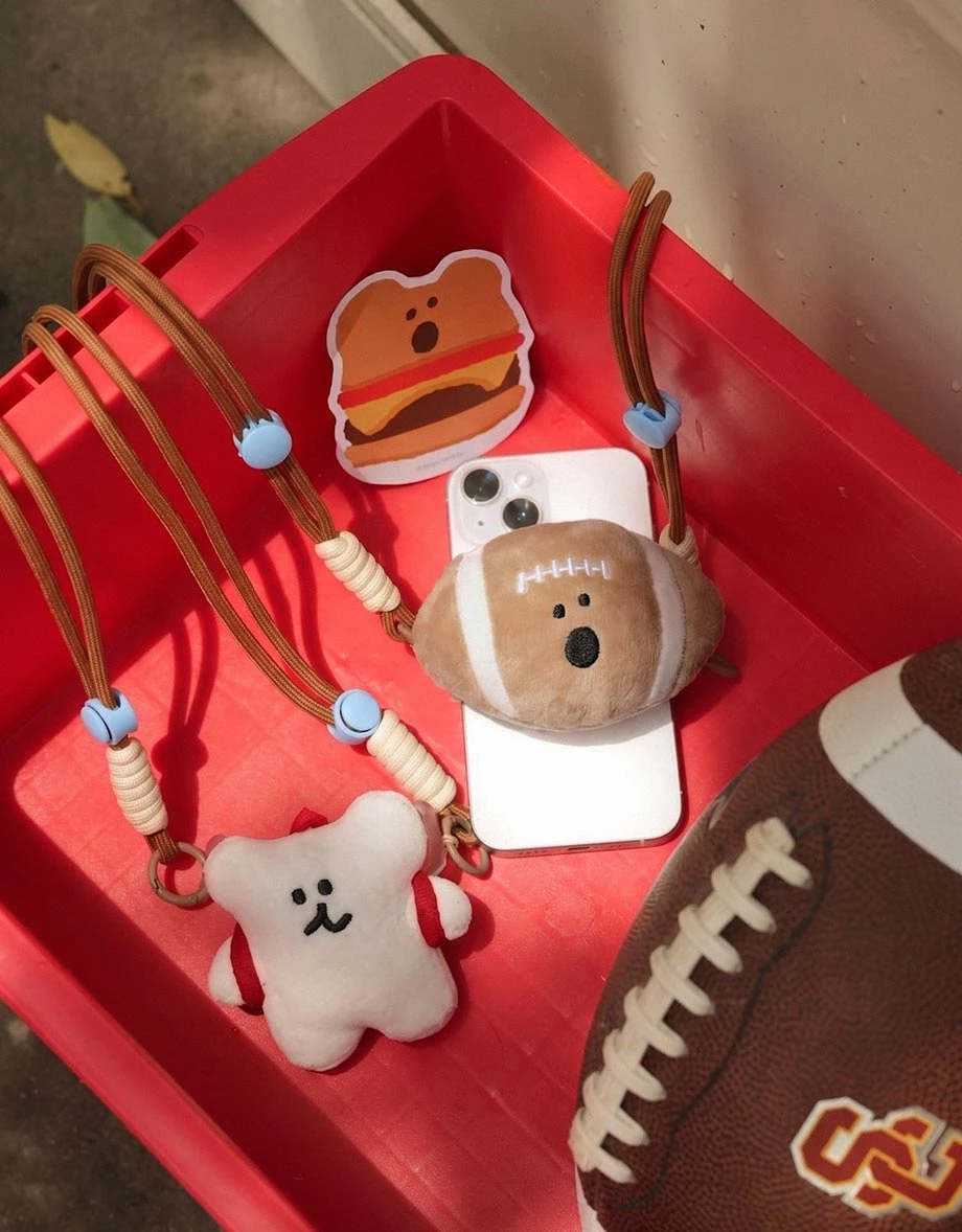 【DINOTAENG】Plush Charm Lanyard Strap 【DINOTAENG】Plush Charm Lanyard Strap