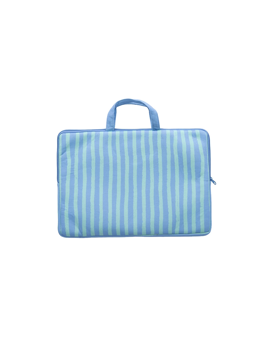 【DINOTAENG】Printed Laptop Sleeve With Embroidered Patch 【DINOTAENG】Printed Laptop Sleeve With Embroidered Patch