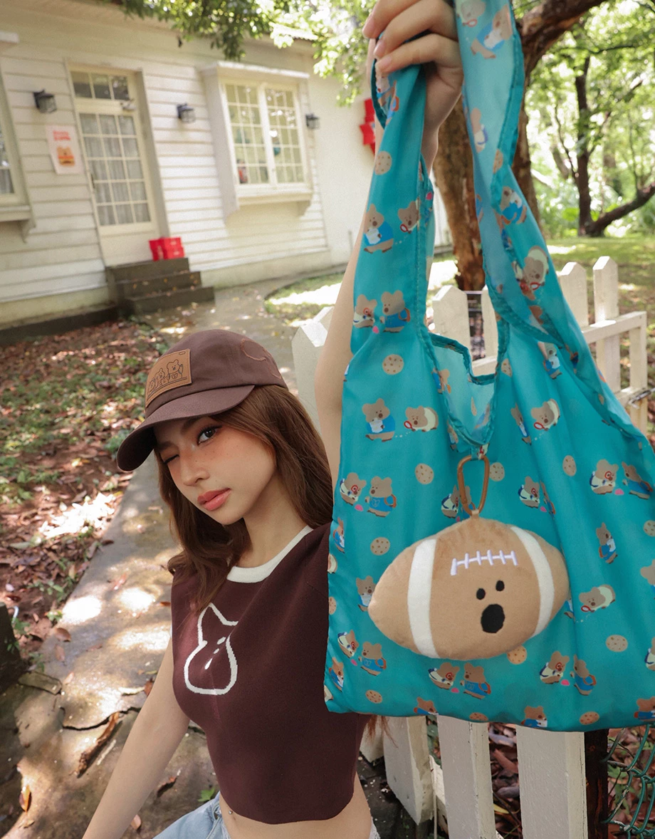 【DINOTAENG】Plush Charm with Shopping Bag