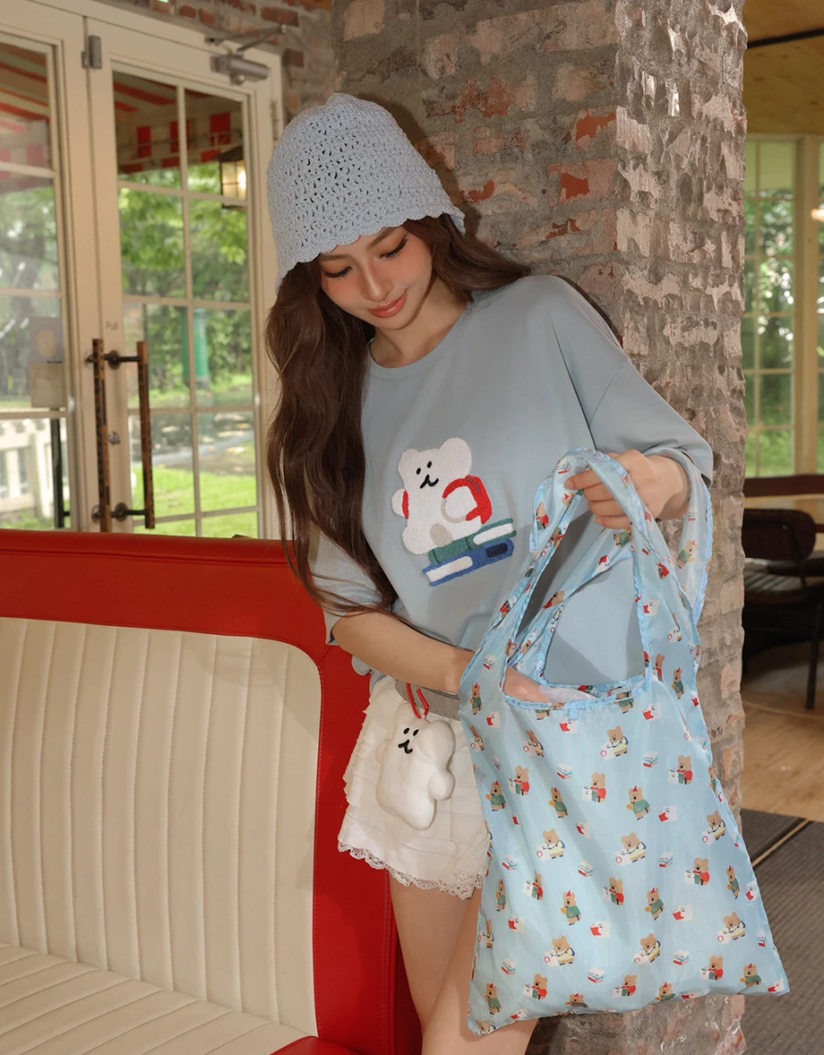 【DINOTAENG】Plush Charm with Shopping Bag