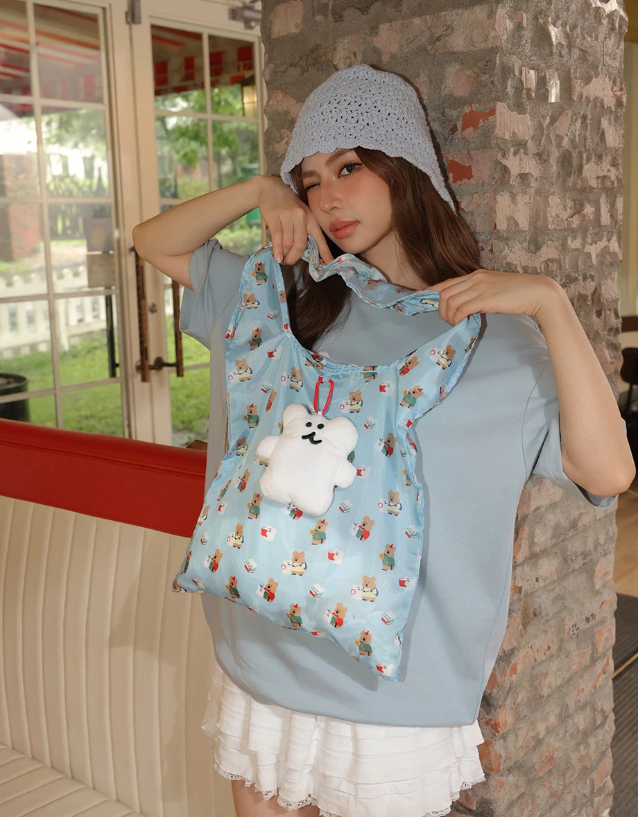 【DINOTAENG】Plush Charm with Shopping Bag