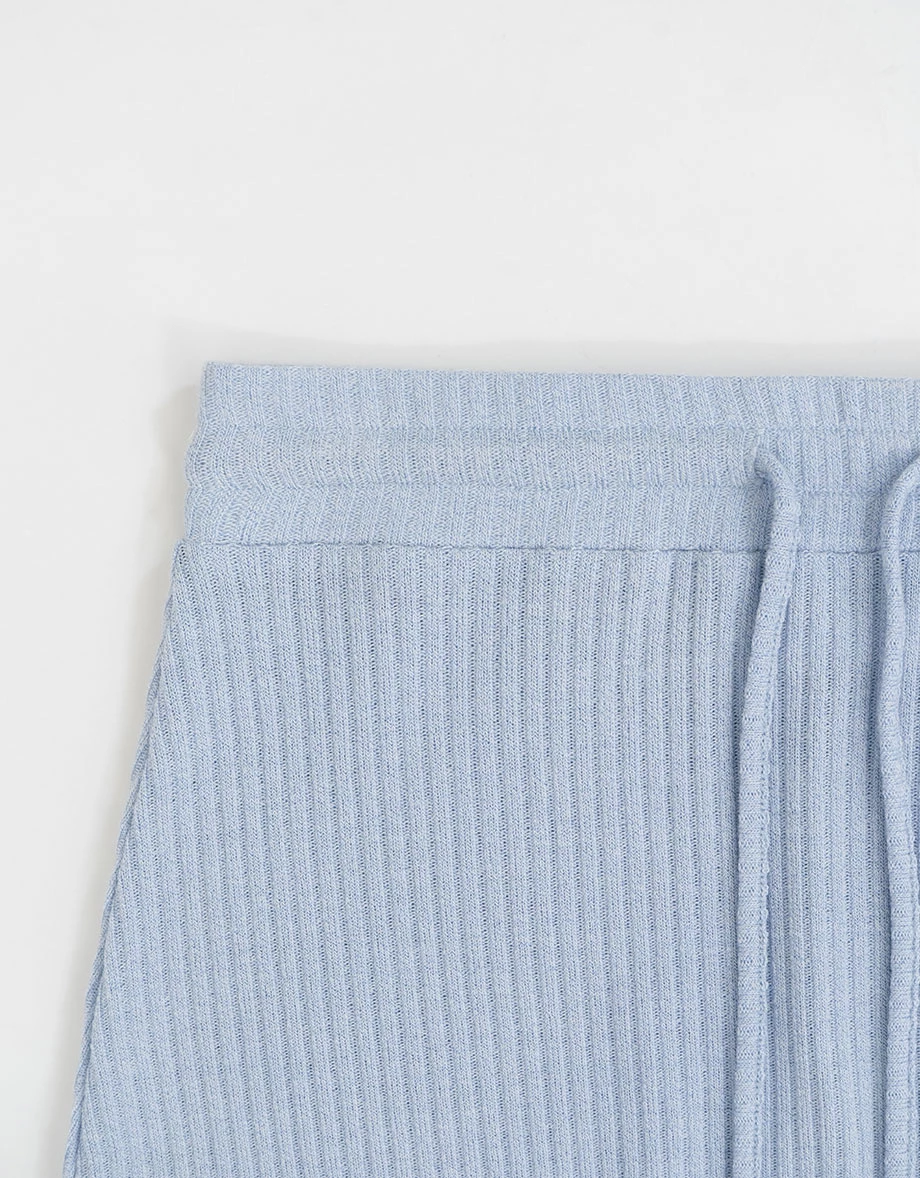 Fine Ribbed Texture Padded Bandeau Top and Adjustable Drawstring Waistband Maxi Skirt Set Wear Fine Ribbed Texture Padded Bandeau Top and Adjustable Drawstring Waistband Maxi Skirt Set Wear