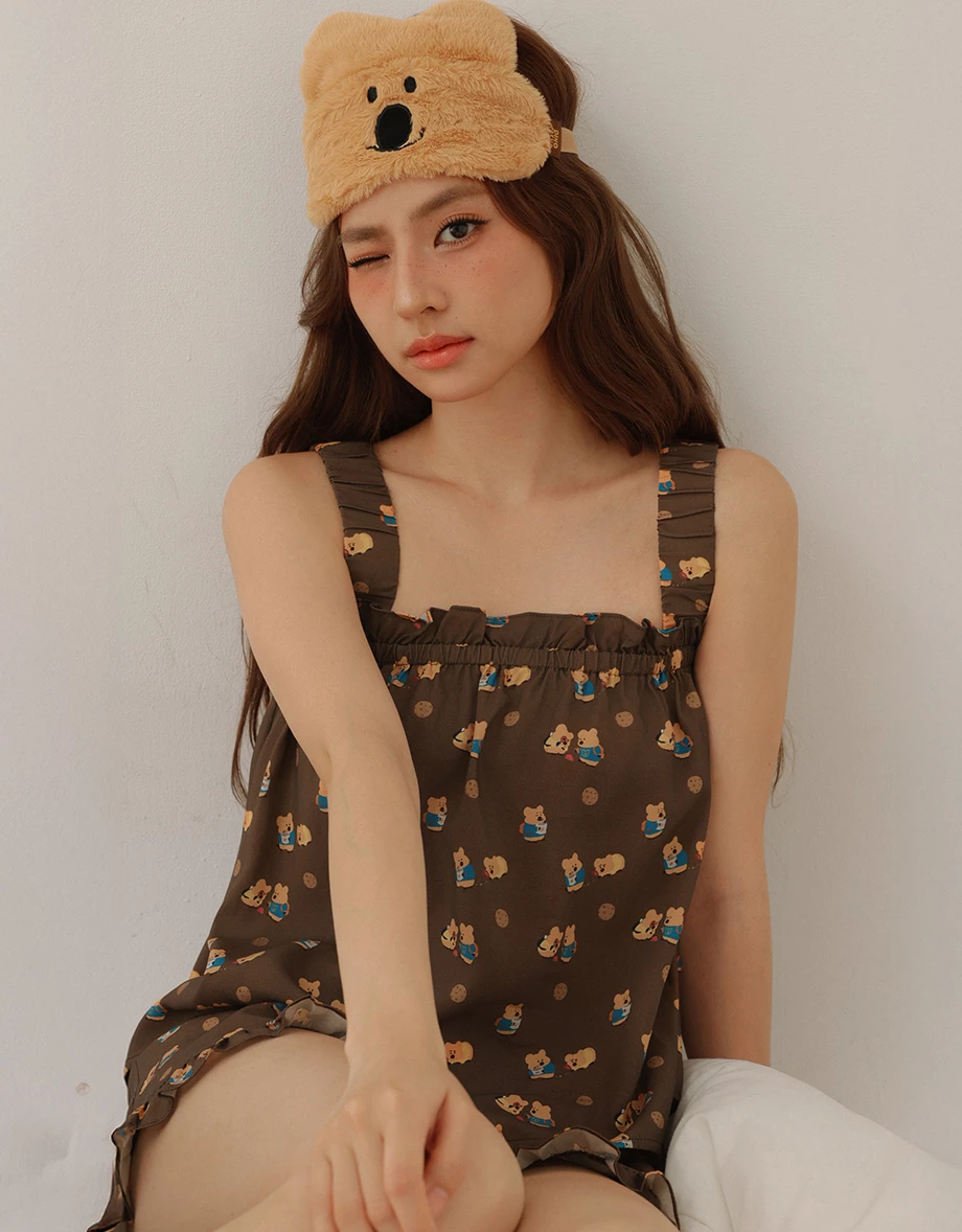 【DINOTAENG】All-Over Print Tank Top And Shorts Set Wear 【DINOTAENG】All-Over Print Tank Top And Shorts Set Wear