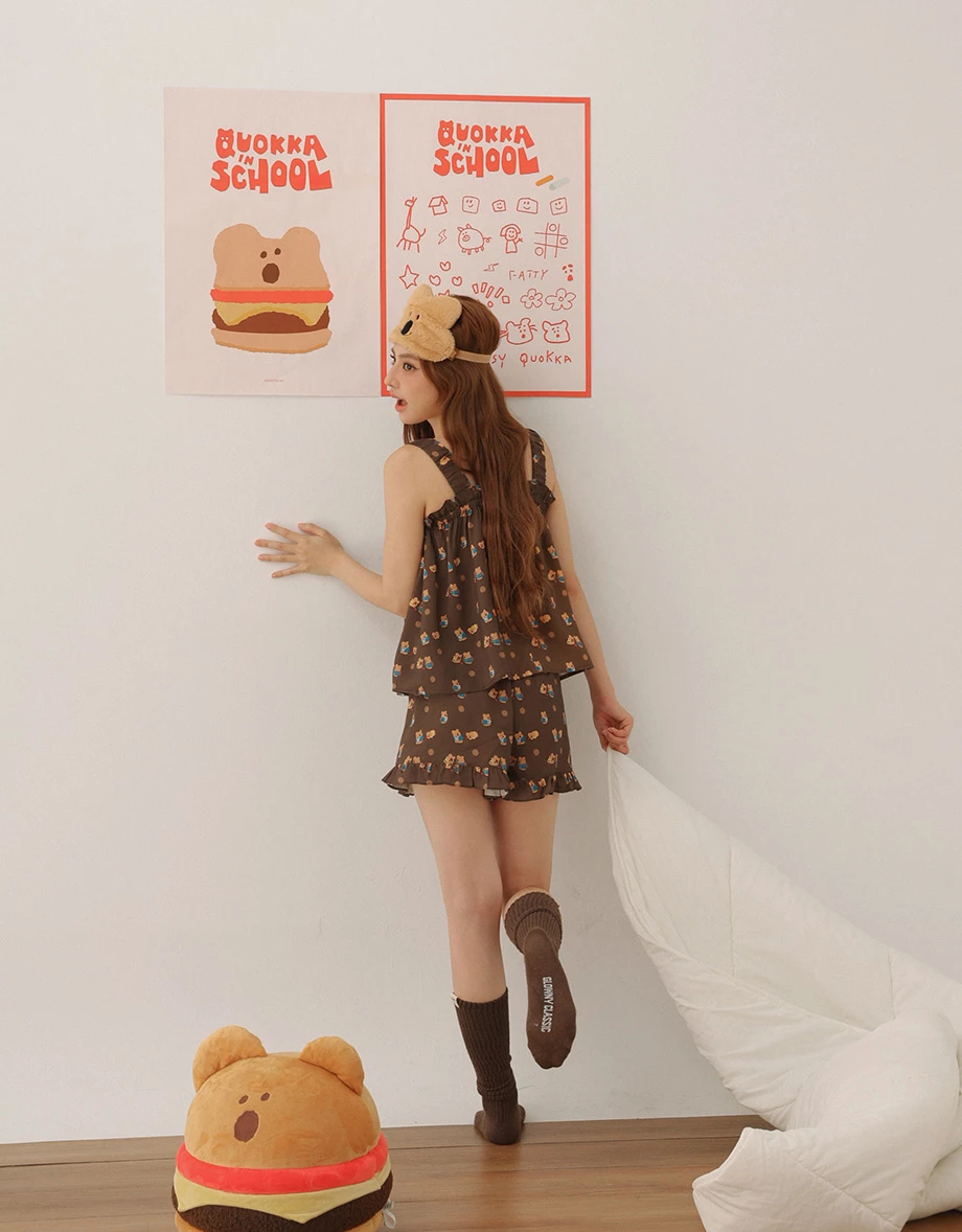 【DINOTAENG】All-Over Print Tank Top And Shorts Set Wear 【DINOTAENG】All-Over Print Tank Top And Shorts Set Wear