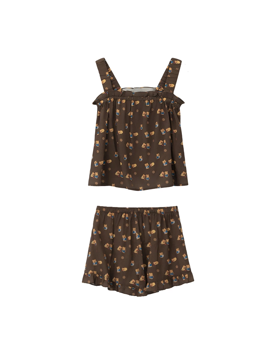 【DINOTAENG】All-Over Print Tank Top And Shorts Set Wear 【DINOTAENG】All-Over Print Tank Top And Shorts Set Wear
