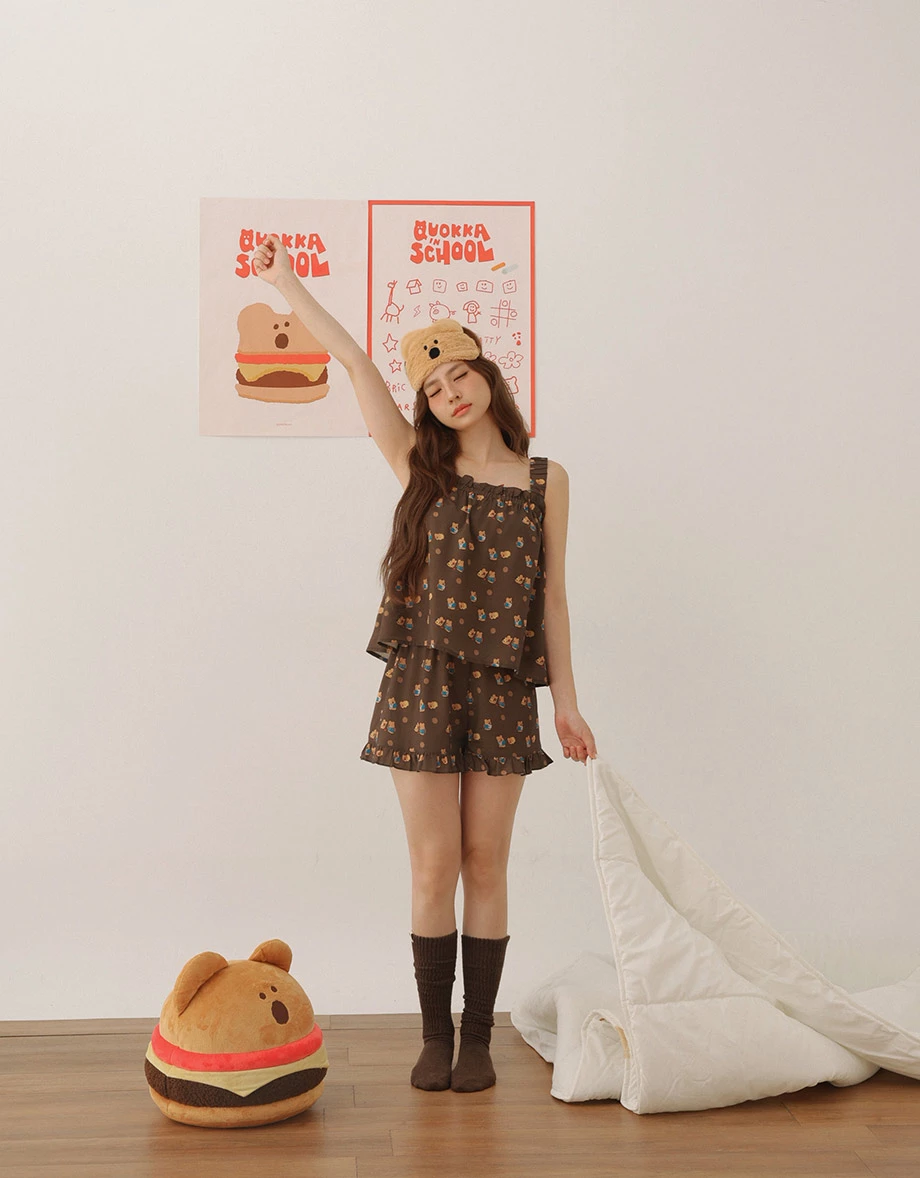 【DINOTAENG】All-Over Print Tank Top And Shorts Set Wear 【DINOTAENG】All-Over Print Tank Top And Shorts Set Wear