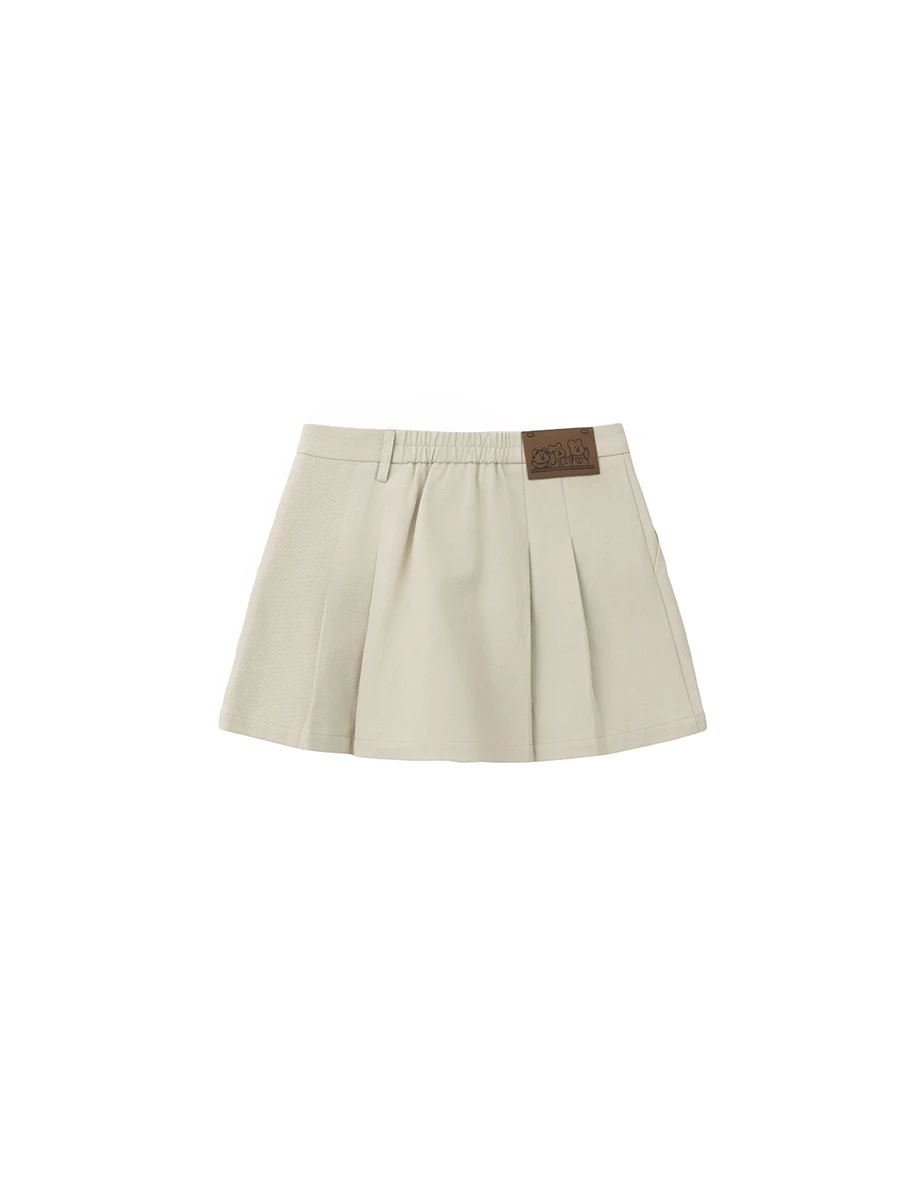 【DINOTAENG】A-Line Pleated Twill Skort 【DINOTAENG】A-Line Pleated Twill Skort