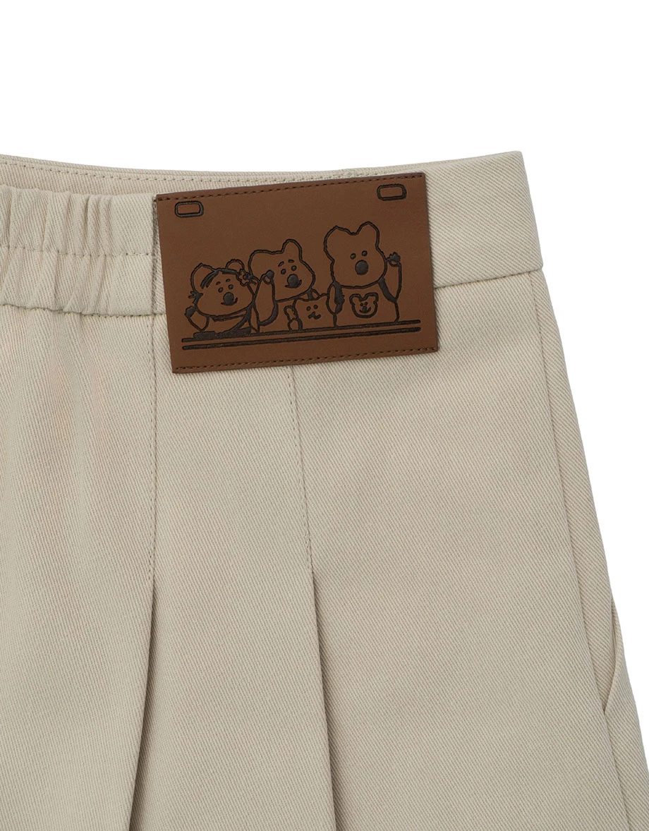 【DINOTAENG】A-Line Pleated Twill Skort 【DINOTAENG】A-Line Pleated Twill Skort