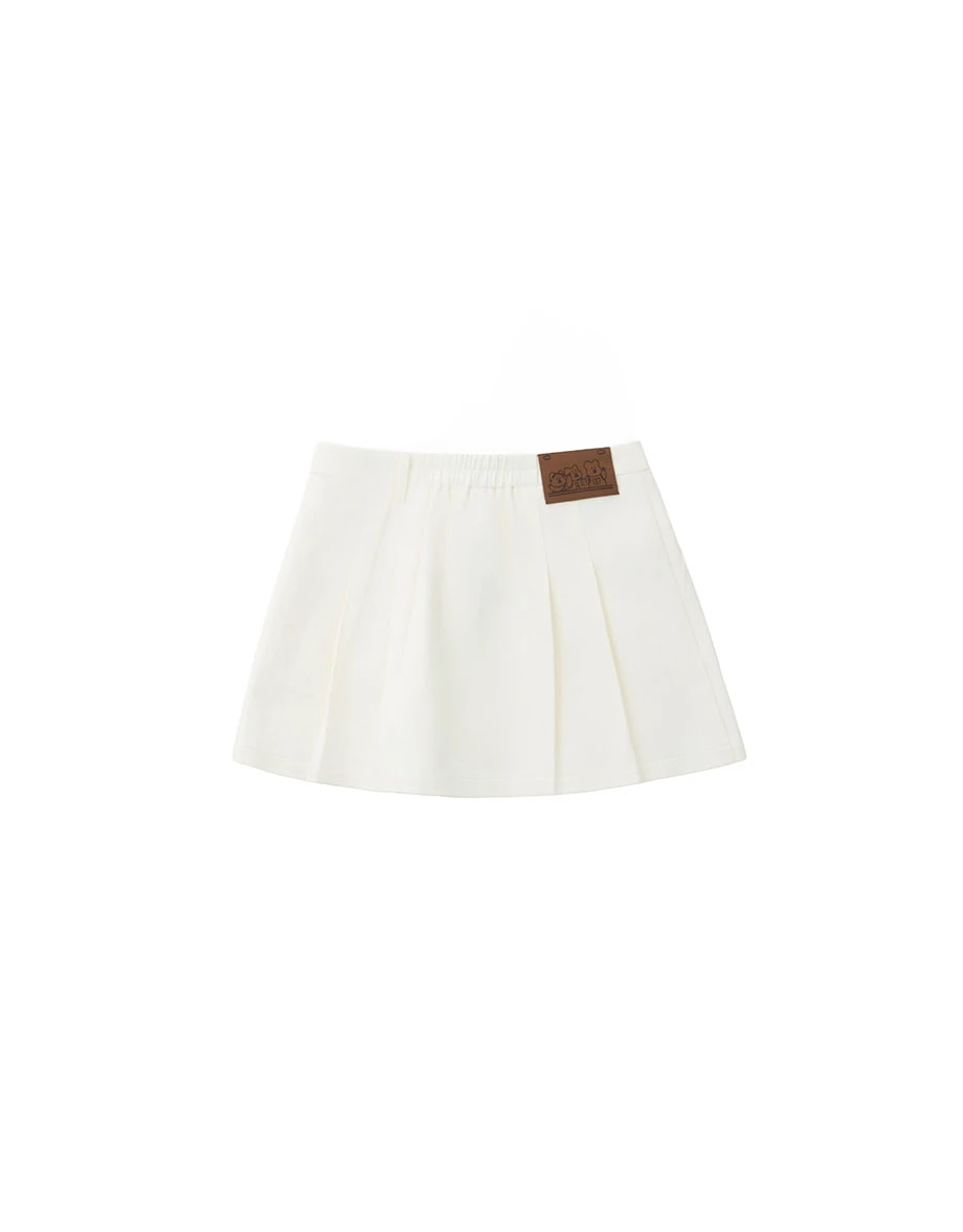 【DINOTAENG】A-Line Pleated Twill Skort 【DINOTAENG】A-Line Pleated Twill Skort