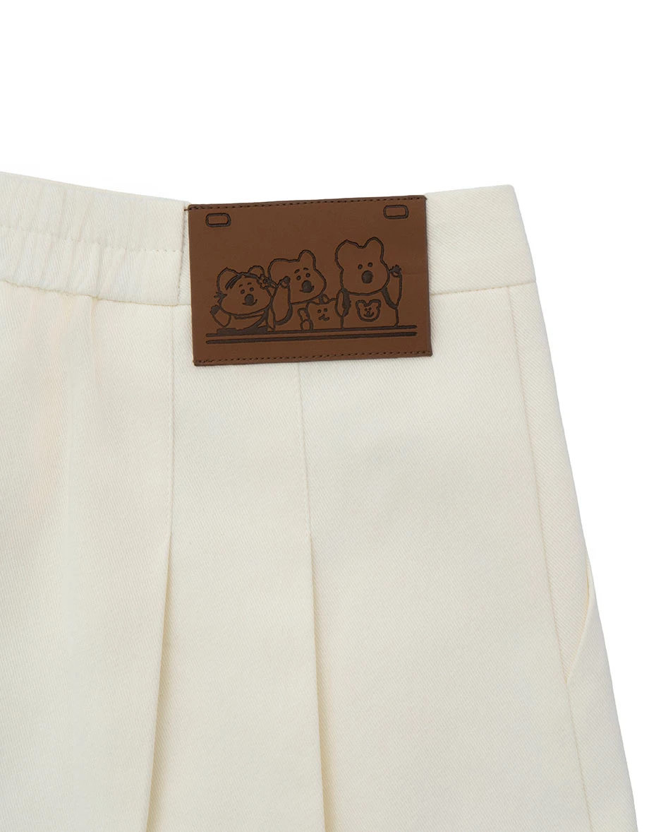 【DINOTAENG】A-Line Pleated Twill Skort 【DINOTAENG】A-Line Pleated Twill Skort