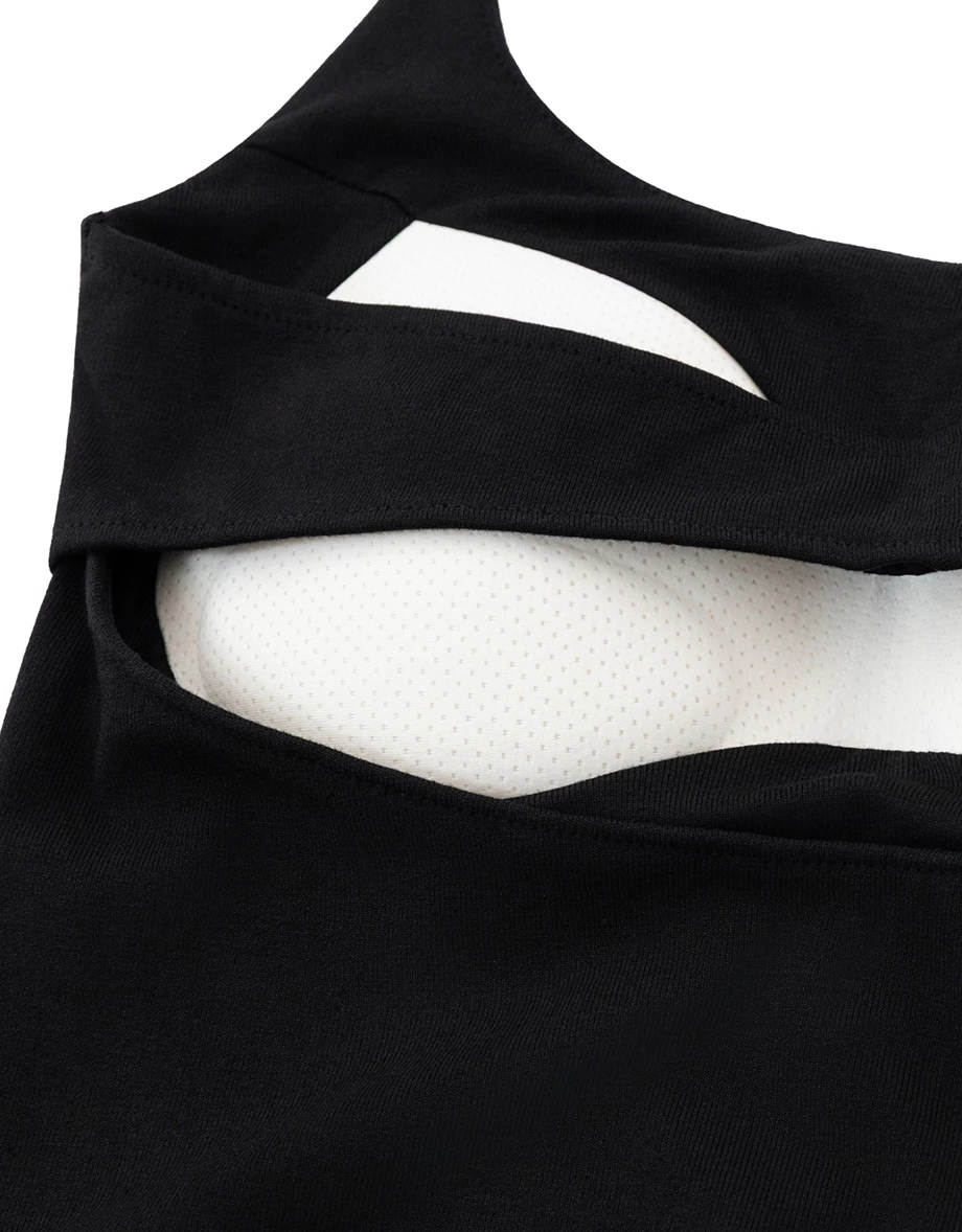 Halter Neck Back Cutout Fitted Padded Bra Top Halter Neck Back Cutout Fitted Padded Bra Top