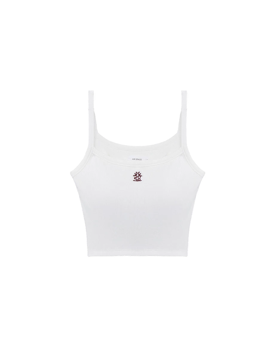 CNY CHEONGSAM QIPAO TOP Padded Bra Top Blesses Lucky Character Ribbed Camisole CNY CHEONGSAM QIPAO TOP Padded Bra Top Blesses Lucky Character Ribbed Camisole