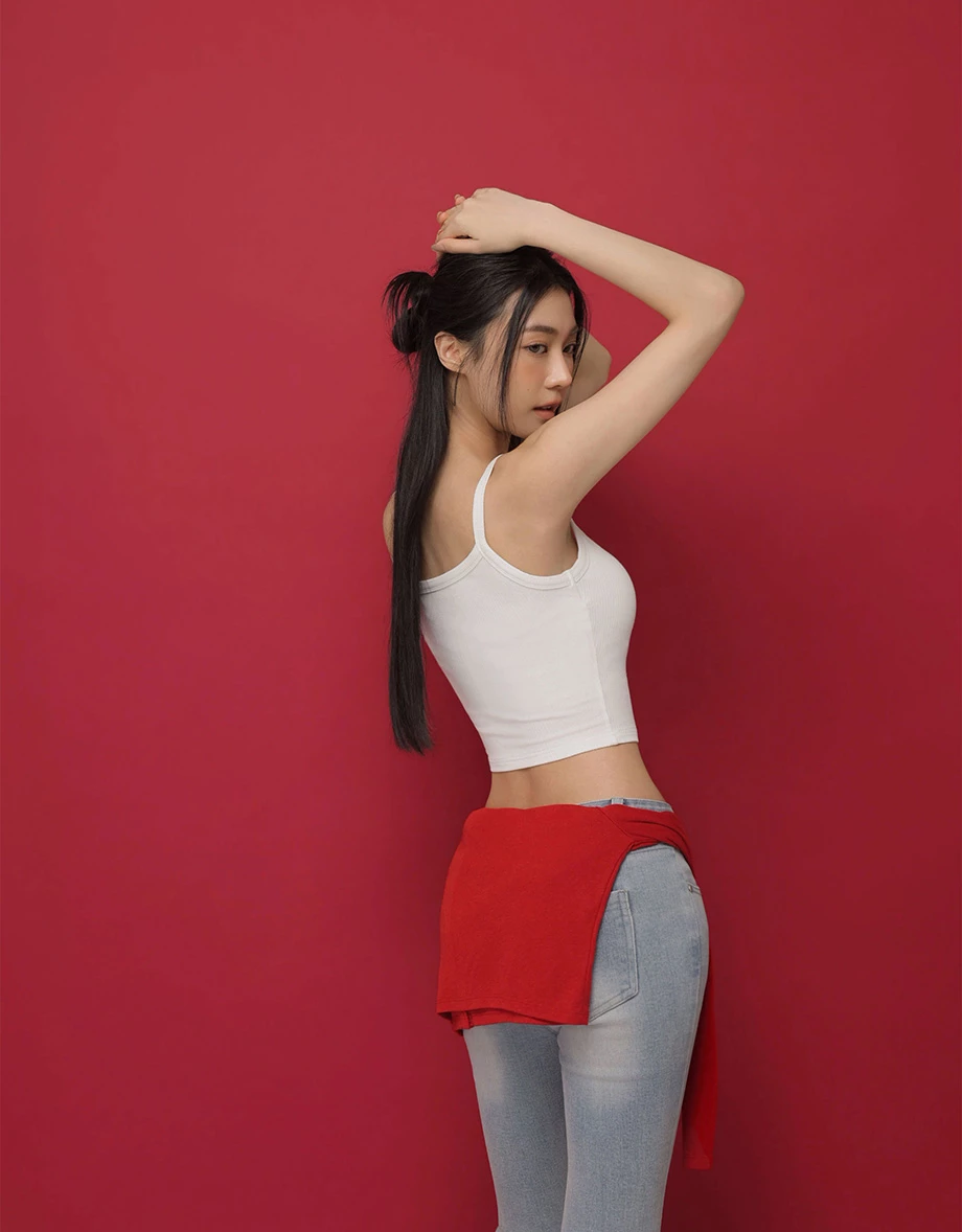 CNY CHEONGSAM QIPAO TOP Padded Bra Top Blesses Lucky Character Ribbed Camisole CNY CHEONGSAM QIPAO TOP Padded Bra Top Blesses Lucky Character Ribbed Camisole