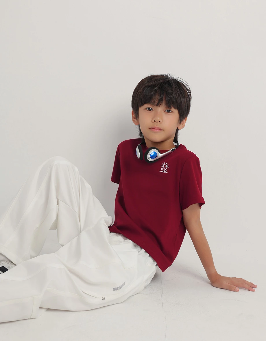 CNY CHEONGSAM QIPAO TOP Blesses Lucky Character Round Neck Short Sleeve T-Shirt (Kids) CNY CHEONGSAM QIPAO TOP Blesses Lucky Character Round Neck Short Sleeve T-Shirt (Kids)