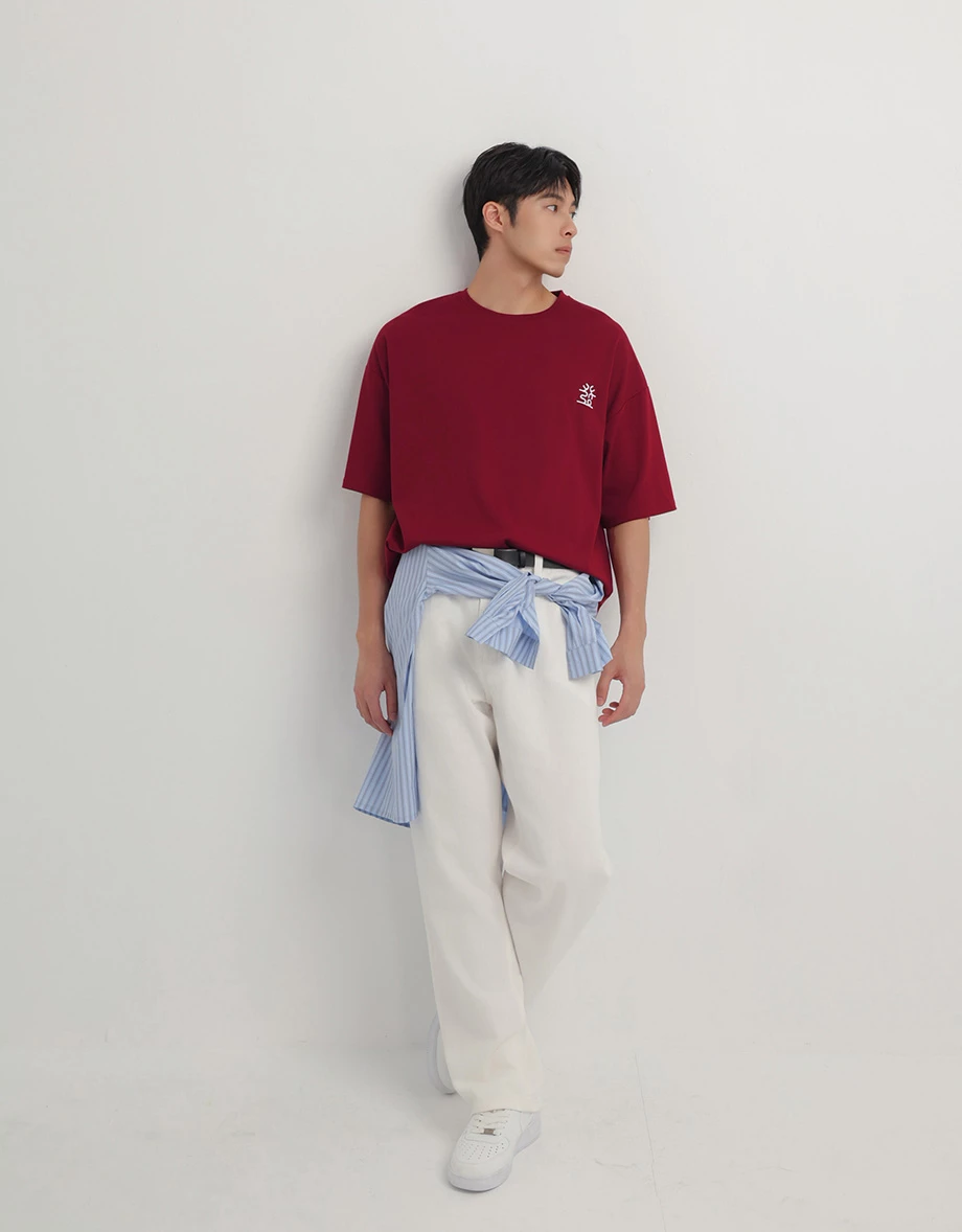 CNY CHEONGSAM QIPAO TOP Blesses Lucky Character Round Neck Short Sleeve Oversized T-Shirt (Men) CNY CHEONGSAM QIPAO TOP Blesses Lucky Character Round Neck Short Sleeve Oversized T-Shirt (Men)