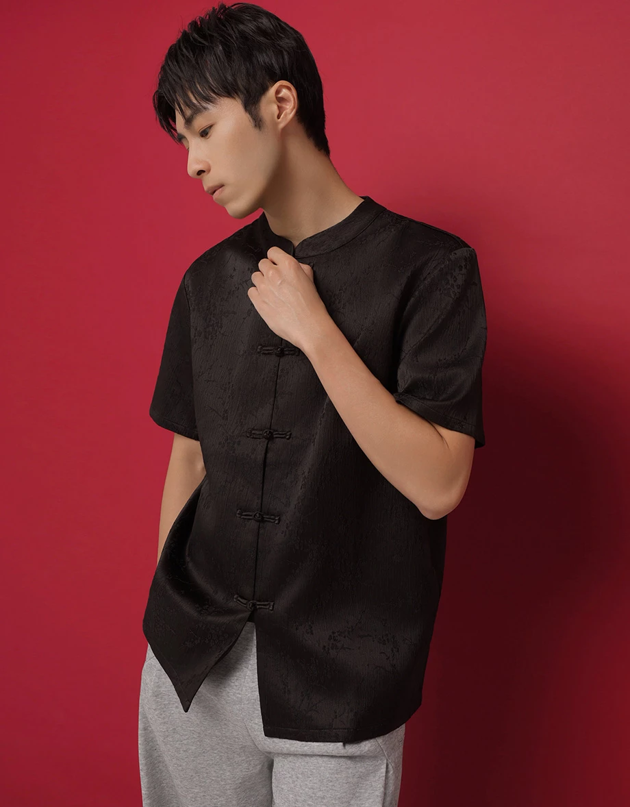 Men’s CNY Mandarin SHIRT Chinese Style Floral Satin Style ( Matching Couple Outfit for Qipao Cheongsam) Men’s CNY Mandarin SHIRT Chinese Style Floral Satin Style ( Matching Couple Outfit for Qipao Cheongsam)