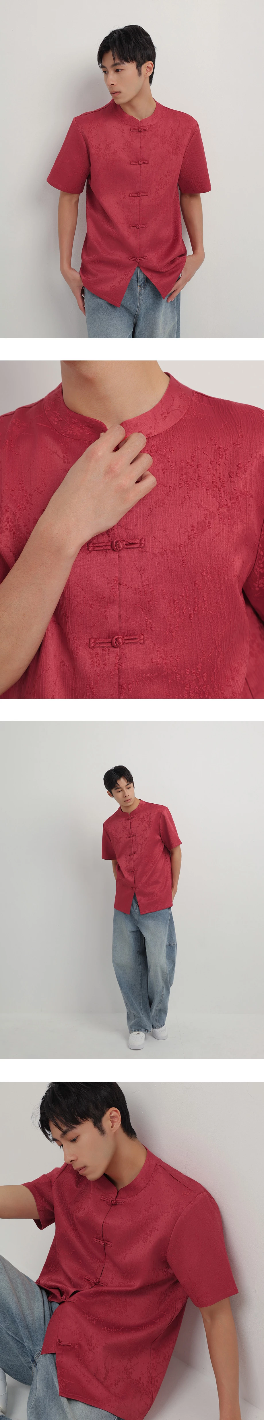 Men’s CNY Mandarin SHIRT Chinese Style Floral Satin Style ( Matching Couple Outfit for Qipao Cheongsam) Men’s CNY Mandarin SHIRT Chinese Style Floral Satin Style ( Matching Couple Outfit for Qipao Cheongsam)