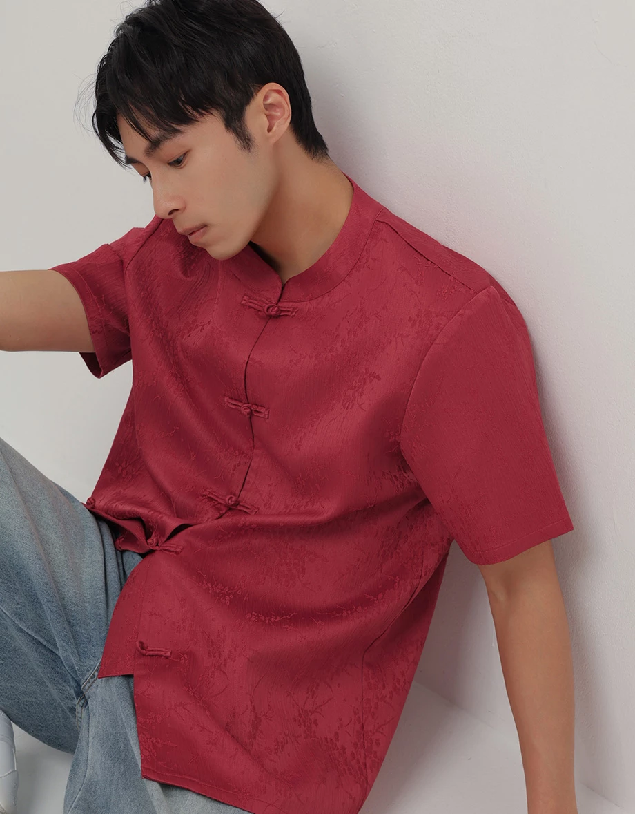 Men’s CNY Mandarin SHIRT Chinese Style Floral Satin Style ( Matching Couple Outfit for Qipao Cheongsam) Men’s CNY Mandarin SHIRT Chinese Style Floral Satin Style ( Matching Couple Outfit for Qipao Cheongsam)