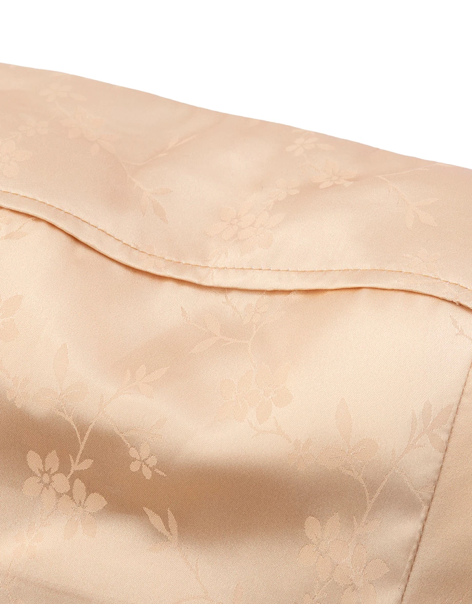 CNY CHEONGSAM QIPAO Womens TOP Porceline Style Floral Print Strapless Bra Padded Bandeau Top ( Removable Padding)