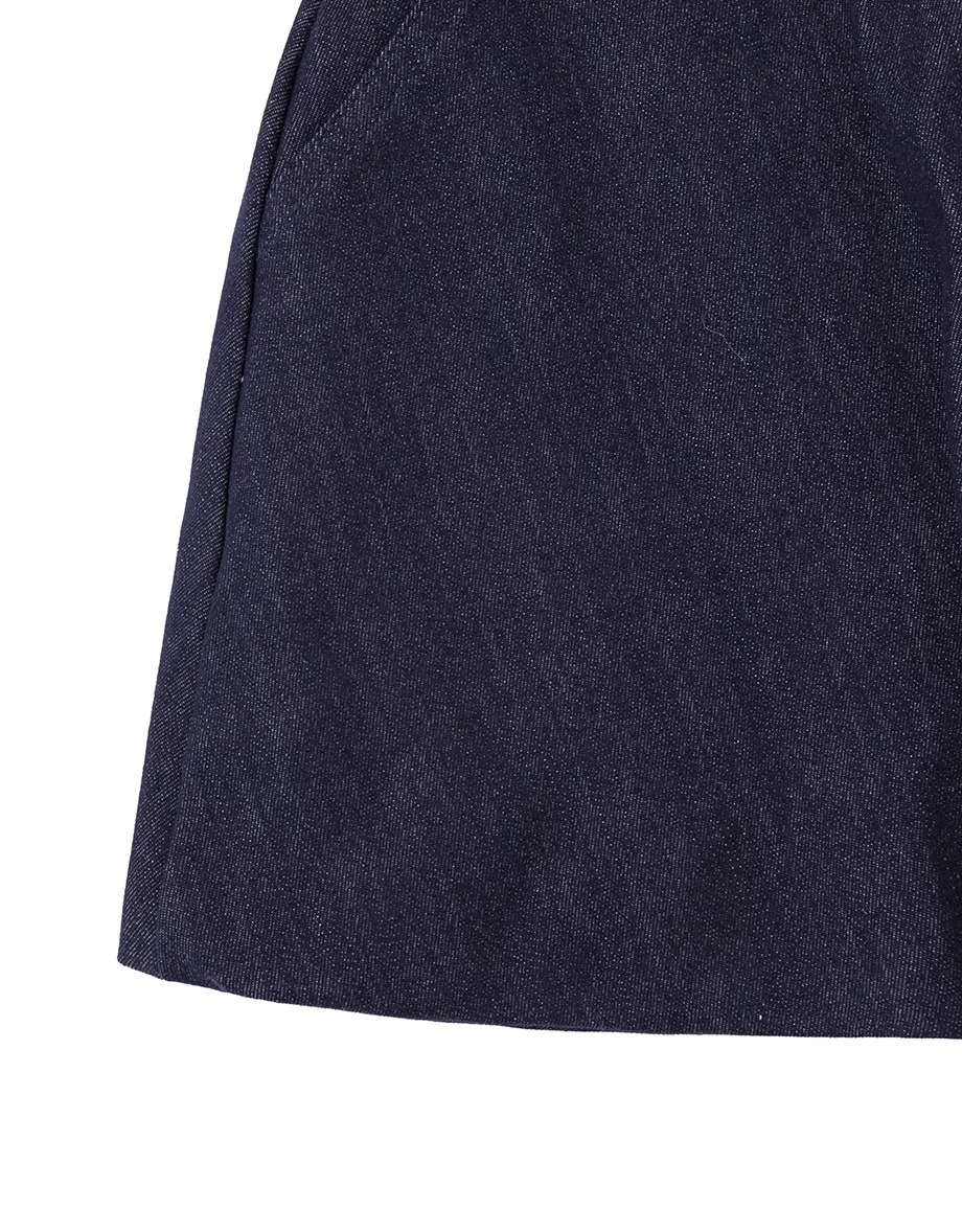 CNY Womens SKIRT With Huat High Waist Bubble Puffy Hem Jeans Denim Mini Skirt ( Matching with Qipao Cheongsam Top)