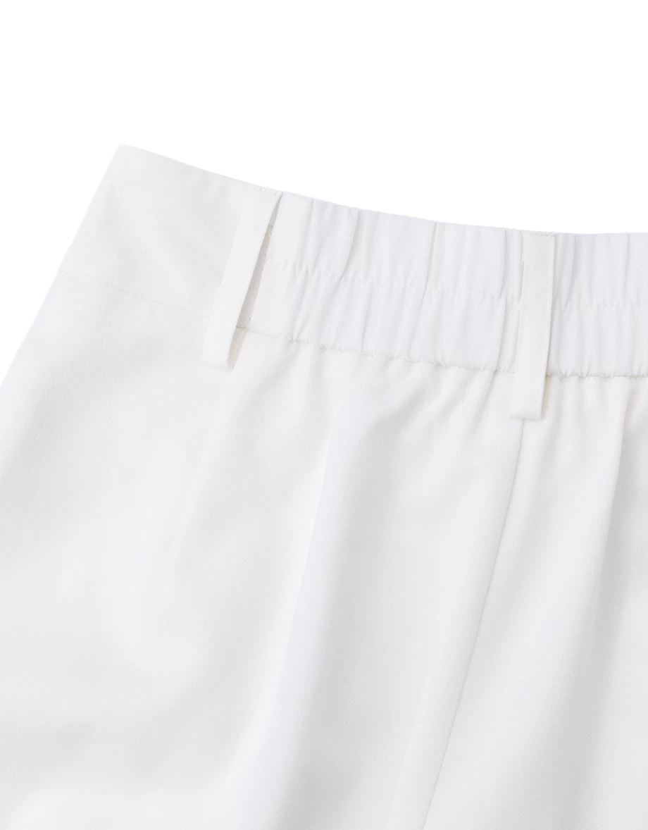 Basic Front Pleated Tailored Wide Leg Trousers Pants Basic Front Pleated Tailored Wide Leg Trousers Pants