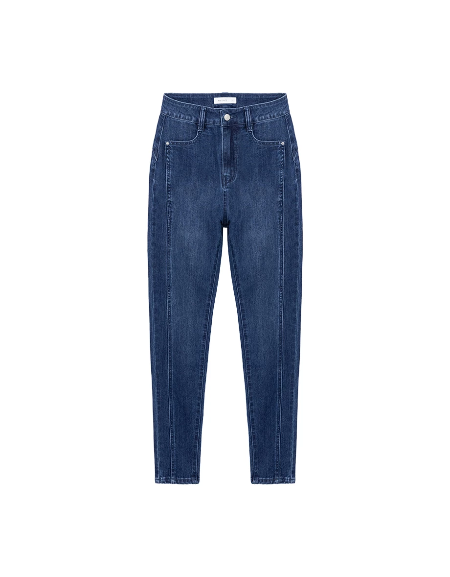 【Den!m LITE】High Waist Sculpting V Back Skinny Jeans Denim Flare Pants 【Den!m LITE】High Waist Sculpting V Back Skinny Jeans Denim Flare Pants