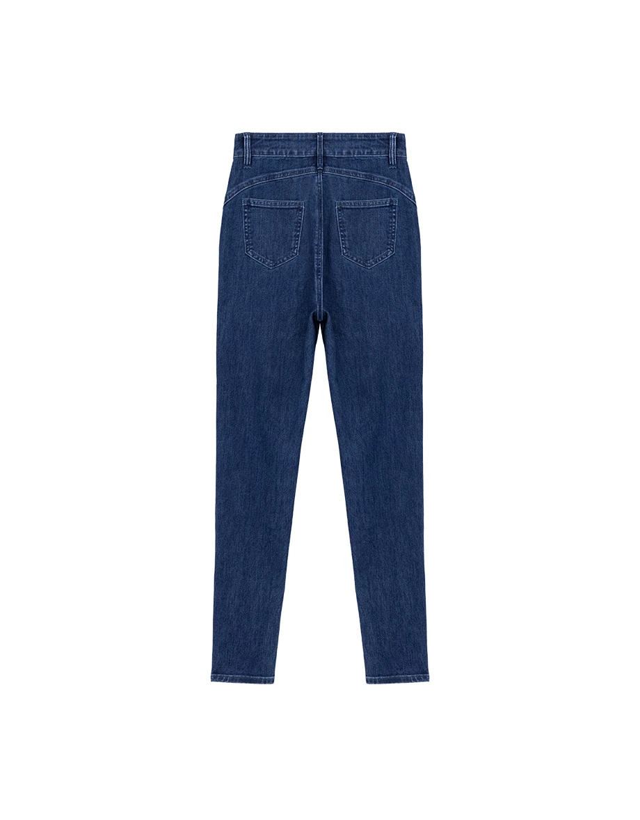【Den!m LITE】High Waist Sculpting V Back Skinny Jeans Denim Flare Pants 【Den!m LITE】High Waist Sculpting V Back Skinny Jeans Denim Flare Pants