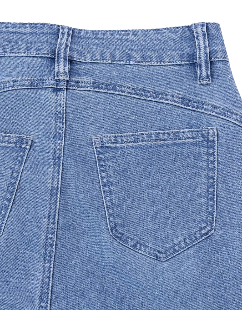 【Den!m LITE】High Waist Sculpting Contour Skinny Jeans Denim Flare Pants 【Den!m LITE】High Waist Sculpting Contour Skinny Jeans Denim Flare Pants