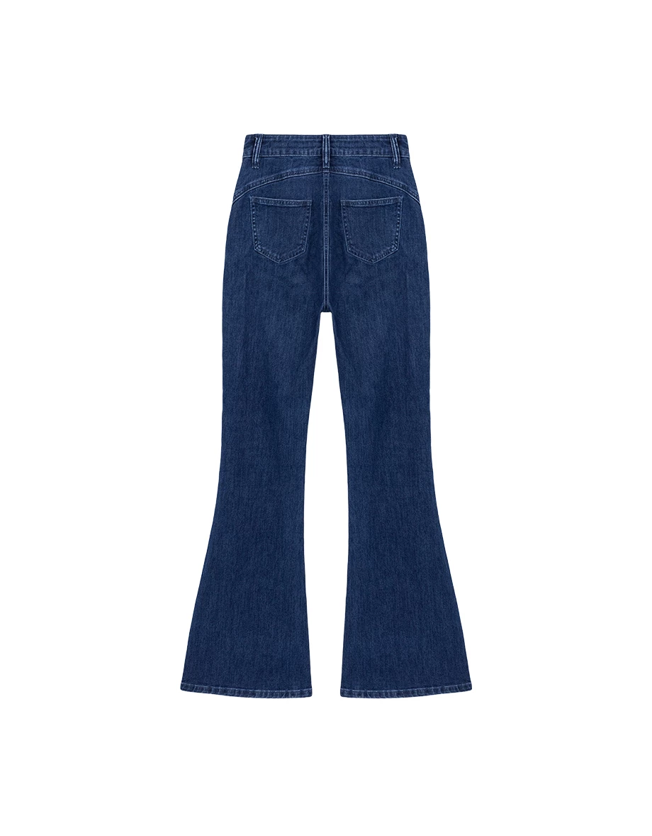 【Den!m LITE】High Waist Sculpting Contour Skinny Jeans Denim Flare Pants 【Den!m LITE】High Waist Sculpting Contour Skinny Jeans Denim Flare Pants