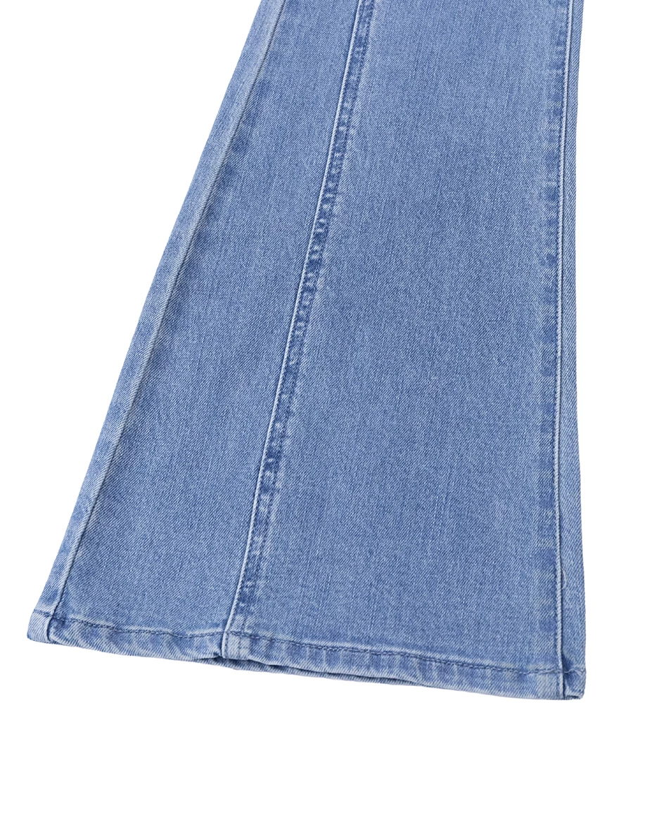 【Den!m LITE】High Waist Sculpting Contour Skinny Jeans Denim Flare Pants 【Den!m LITE】High Waist Sculpting Contour Skinny Jeans Denim Flare Pants