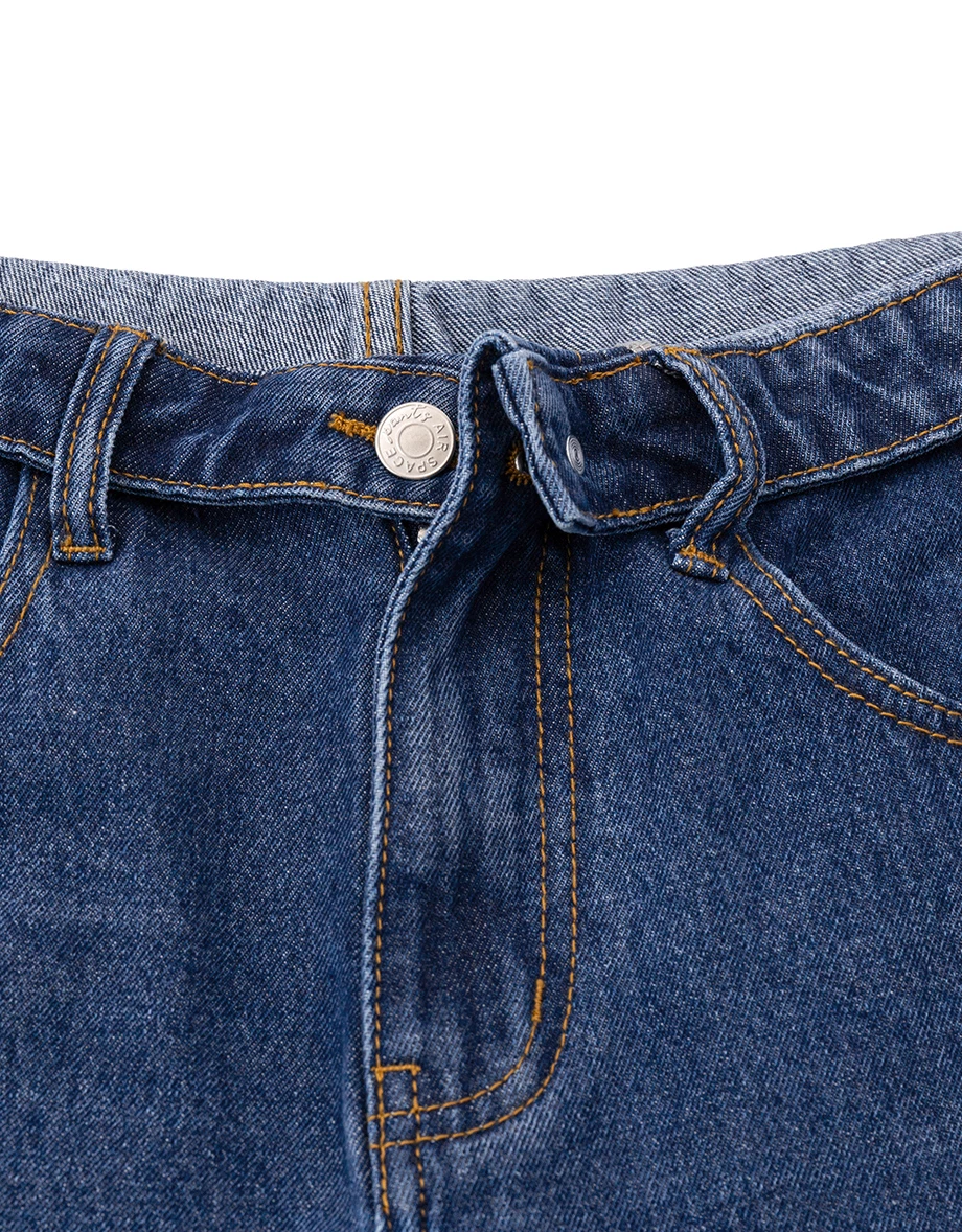 Low Waist Foldover Jeans Denim Wide Leg Pants Low Waist Foldover Jeans Denim Wide Leg Pants