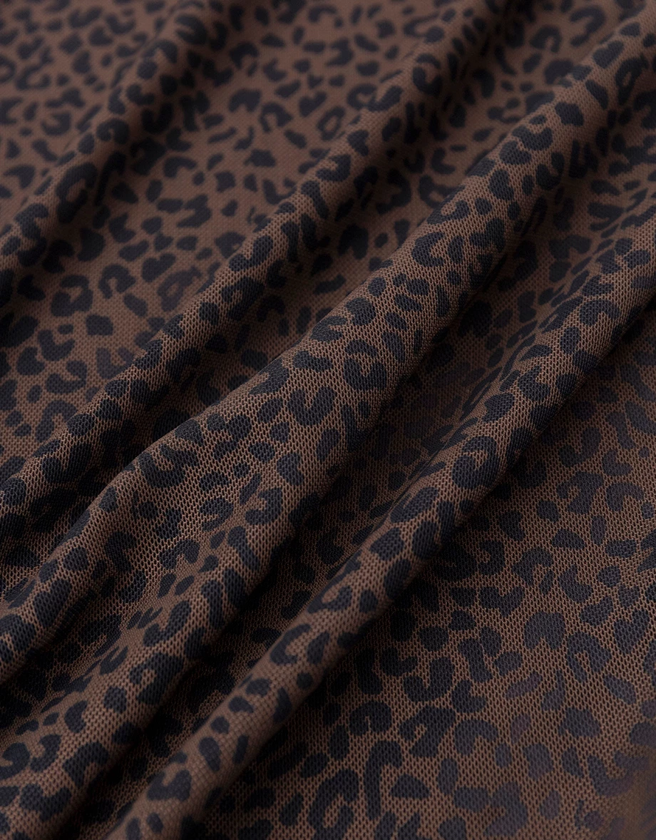 Leopard Print Spaghetti Strap V Neck Ruched Side Slit Padded Maxi Dress Leopard Print Spaghetti Strap V Neck Ruched Side Slit Padded Maxi Dress